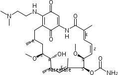 (4E,6Z,8S,9S,10E,12S,13R,14S,16R)-19-{[2-(׻)һ]}-13-ǻ-8,14--4,10,12,16-ļ׻-3,20,22--2-˫[16.3.1]ʮ-1(21),4,6,10,18-ϩ-9--N,N-׻װ(1:1)ṹʽ_150270-08-9ṹʽ