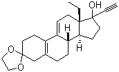 17-Ȳ-17-ǻ-18-׻-5(10),9(11)-ϩ-3-ͪ-3-Ҷͪṹʽ_23637-79-8ṹʽ