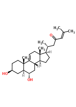 (6R)-6-[(3S,5S,6S,8S,10S,13R,14S,17R)-3,6-ǻ-10,13-׻-2,3,4,5,6,7,8,12,14,15,16,17-ʮ-1H-ϩ[a]-17-]-2-׻-2-ϩ-4-ͪṹʽ_36564-29-1ṹʽ