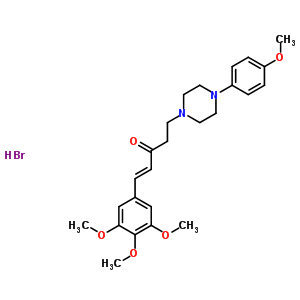 (E)-5-[4-(4-)-1-]-1-(3,4,5-)-1-ϩ-3-ͪνṹʽ_37399-58-9ṹʽ