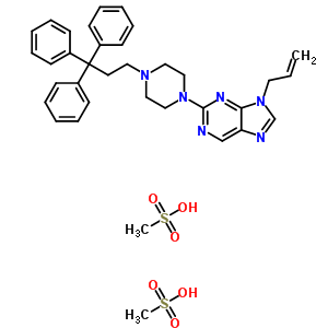 9-ϩ-2-(4-(2-׻һ)-1-ົ)-9H-ʶνṹʽ_37425-13-1ṹʽ