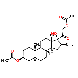 16beta-׻-5alpha-delta 9(11)-ϩ-3beta,17alpha,21--20-ͪ-3beta,21-ṹʽ_50633-44-8ṹʽ