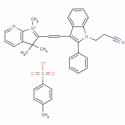 2-[2-[1-(2-һ)-2--1H--3-]ϩ]-1,3,3-׻-3H-[2,3-b]fԼױνṹʽ_63665-91-8ṹʽ