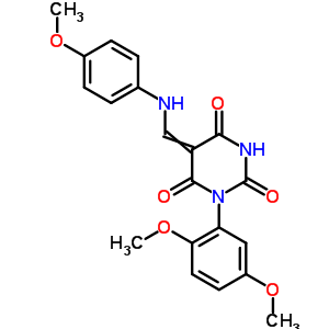 1-(2,5-)-5-[[(4-)]Ǽ׻]-1,3-ũ-2,4,6-ͪṹʽ_6370-14-5ṹʽ