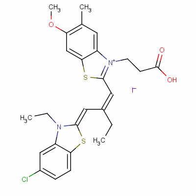 3-(2-Ȼһ)-2-[2-[(5--3-һ-3H--2-ǻ)׻]-1-ϩ]-6--5-׻f⻯ṹʽ_63870-54-2ṹʽ