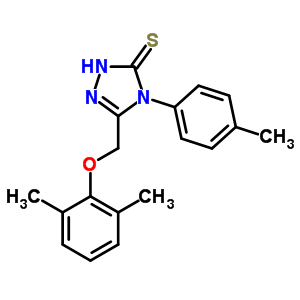 5-[(2,6-׻)׻]-2,4--4-(4-׻)-3H-1,2,4--3-ͪṹʽ_64013-55-4ṹʽ