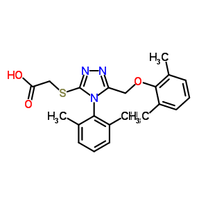 2-[[5-[(2,6-׻)׻]-4-(2,6-׻)-4H-1,2,4--3-]]-ṹʽ_64013-65-6ṹʽ