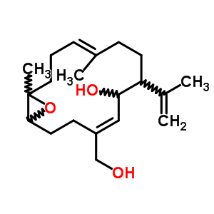 (1R,4E,6S,7R,10E,14R)-6-ǻ-10,14-׻-7-(1-׻ϩ)-15-˫[12.1.0]ʮ̼-4,10-ϩ-4-״ṹʽ_64180-67-2ṹʽ