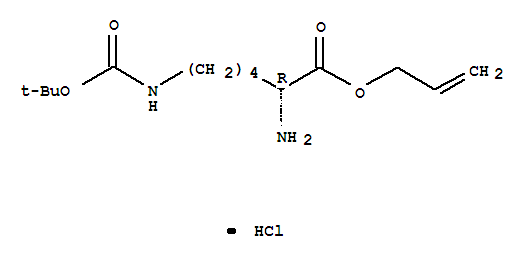 H-d-lys(boc)-oall*hclṹʽ_218962-73-3ṹʽ