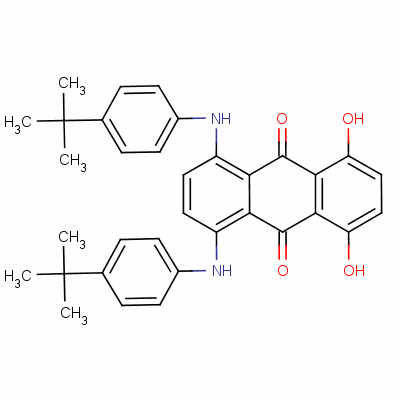 1,4-˫[[4-(1,1-׻һ) ]]-5,8-ǻ-9,10-ͪṹʽ_4851-50-7ṹʽ