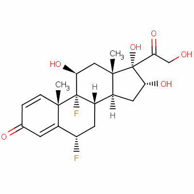 6-alpha,9-alpha--11-beta,16-alpha,17-alpha,21-ǻ-1,4-ϩ-3,20-ͪṹʽ_807-38-5ṹʽ