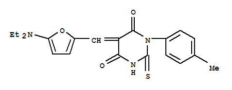 5-[[5-(һ)-2-߻]Ǽ׻]-1-(4-׻)-2--4,6(1H,5h)-शͪṹʽ_366459-51-0ṹʽ