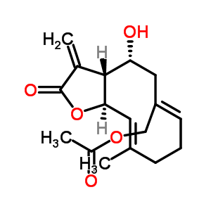 (3aR,4R,6Z,10E,11aR)-6-׻-3a,4,5,8,9,11a--4-ǻ-10-׻-3-Ǽ׻ﲢ[b]߻-2(3H)-ͪṹʽ_50886-56-1ṹʽ