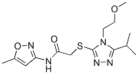 (9ci)-2-[[4-(2-һ)-5-(1-׻һ)-4H-1,2,4--3-]]-n-(5-׻-3-f)-ṹʽ_603072-78-2ṹʽ