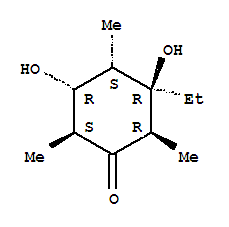 (2r,3r,4s,5r,6s)-rel-(9ci)-3-һ-3,5-ǻ-2,4,6-׻-ͪṹʽ_767319-64-2ṹʽ