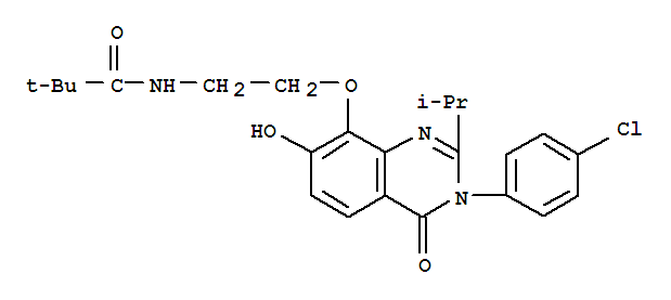 n-[2-[[3-(4-ȱ)-3,4--7-ǻ-2-(1-׻һ)-4--8-yl]]һ]-2,2-׻ṹʽ_871814-70-9ṹʽ