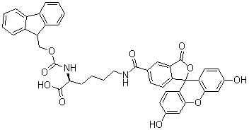 Fmoc-Lys(5`-FAM)-OHṹʽ_1242933-88-5ṹʽ