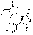 3-(4-ȱ)-4-(1-׻-1H--3-)-1H--2,5-ͪṹʽ_125313-99-7ṹʽ