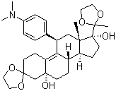 3,3,20,20-˫(Ҷ)- 5a,17a-ǻ-11B-[4-(N,N-׻)-]-19-ȥ-9(11)-ϩṹʽ_126690-41-3ṹʽ