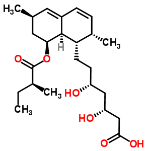 洛伐他汀钠结构式_75225-51-3结构式