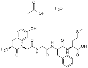 H-tyr-d-ala-gly-phe-met-ohṹʽ_100929-62-2ṹʽ