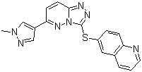 6-[[6-(1-׻-1H--4-)-1,2,4-[4,3-b]-3-]]ṹʽ_1022150-57-7ṹʽ