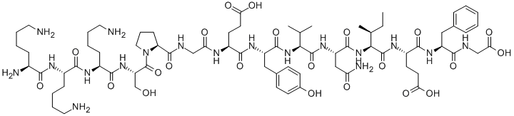 H-lys-lys-lys-ser-pro-gly-glu-tyr-val-asn-ile-glu-phe-gly-ohṹʽ_172615-51-9ṹʽ