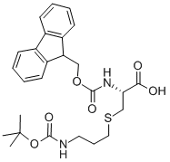 Fmoc-Cys(3-(Boc-amino)-propyl)-OHṹʽ_173963-91-2ṹʽ