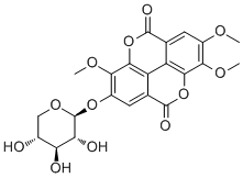 Ellagic acid 7-O-beta-D-ľ-2,3,8-׻ѽṹʽ_136133-08-9ṹʽ