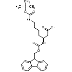 Fmoc-b-HomoLys(Boc)-OHṹʽ_203854-47-1ṹʽ