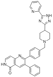 3--2-[4-[[4-[5-(2-)-1H-1,2,4--3-]-1-]׻]]-1,6--5(6H)-ͪṹʽ_893422-47-4ṹʽ